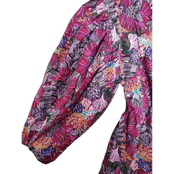 Kika Vargas X Target Coral Reef Scallop Edge Wrap Shirt Medium Bold Print NWT M - Picture 6 of 15